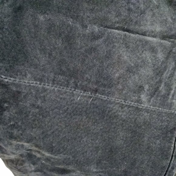 Genuine Suede Jeans, Black Leather Pant, Vintage (90s) JouJou Skins, Size 9/10 - Picture 10 of 12